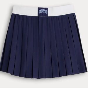 NWT Limited Too Navy Pleated Skirt with Built In Short Juniors Size M